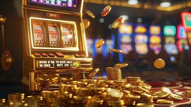 Slot game library with various themed games